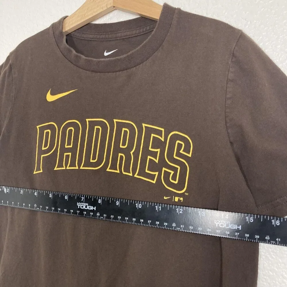 San Diego Padres Shirt Youth Medium Brown MLB Baseball Manny Machado 13 Nike Tee - Picture 4 of 9